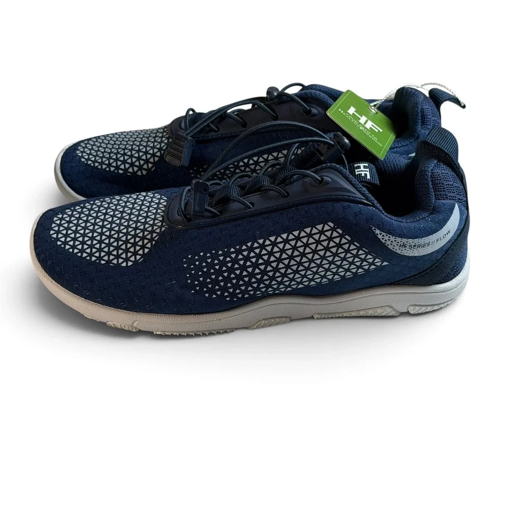 Hike Footwear HF Series Flow Barefoot Sneakers Navy Blue Wide Toe Box Size W6 M4